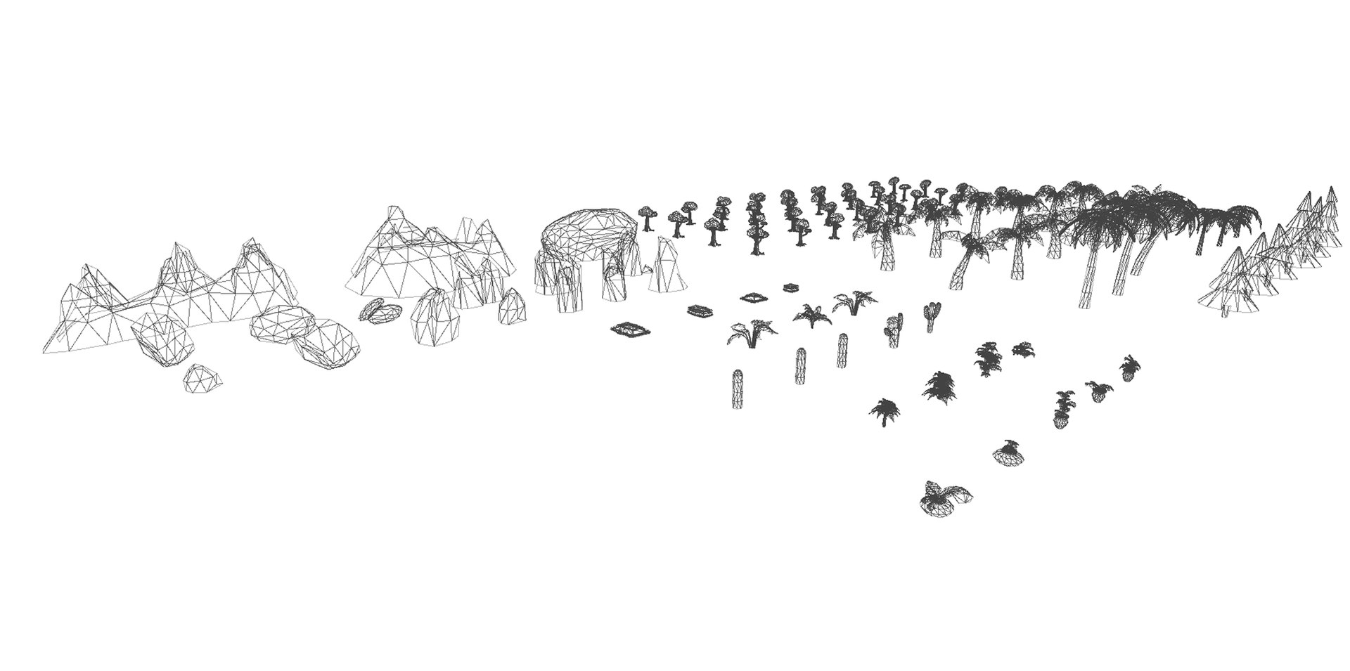 3D Cartoon Nature Props - TurboSquid 1626776