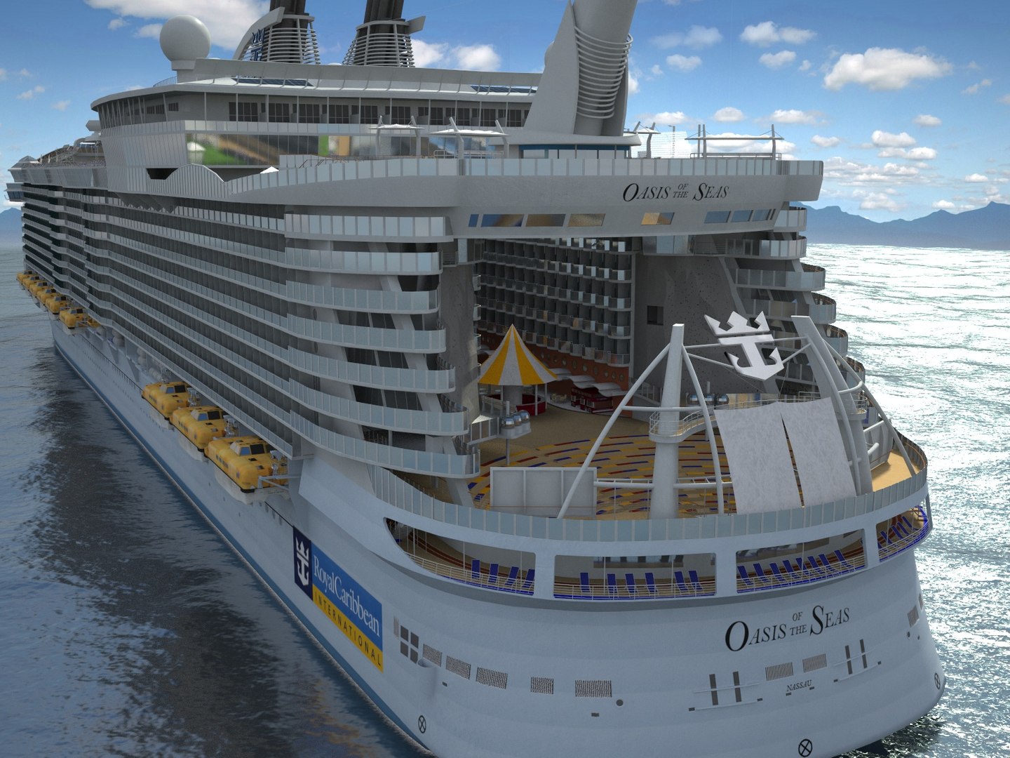 3d Model Oasis Seas