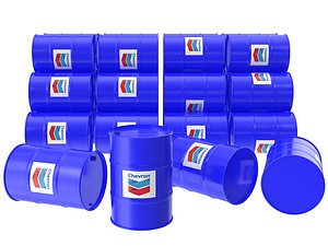 Chevron oil barrel model