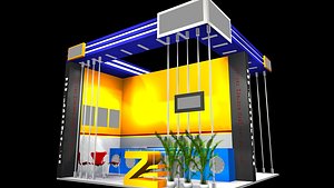 2 side open stand 3D model
