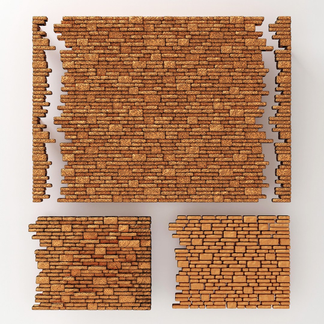 Wall Brick Block Model - TurboSquid 1504971