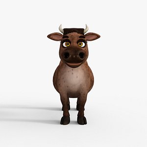 Cartoon Cow 3D model