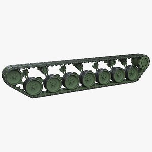 3D model german leopard 2a6 track