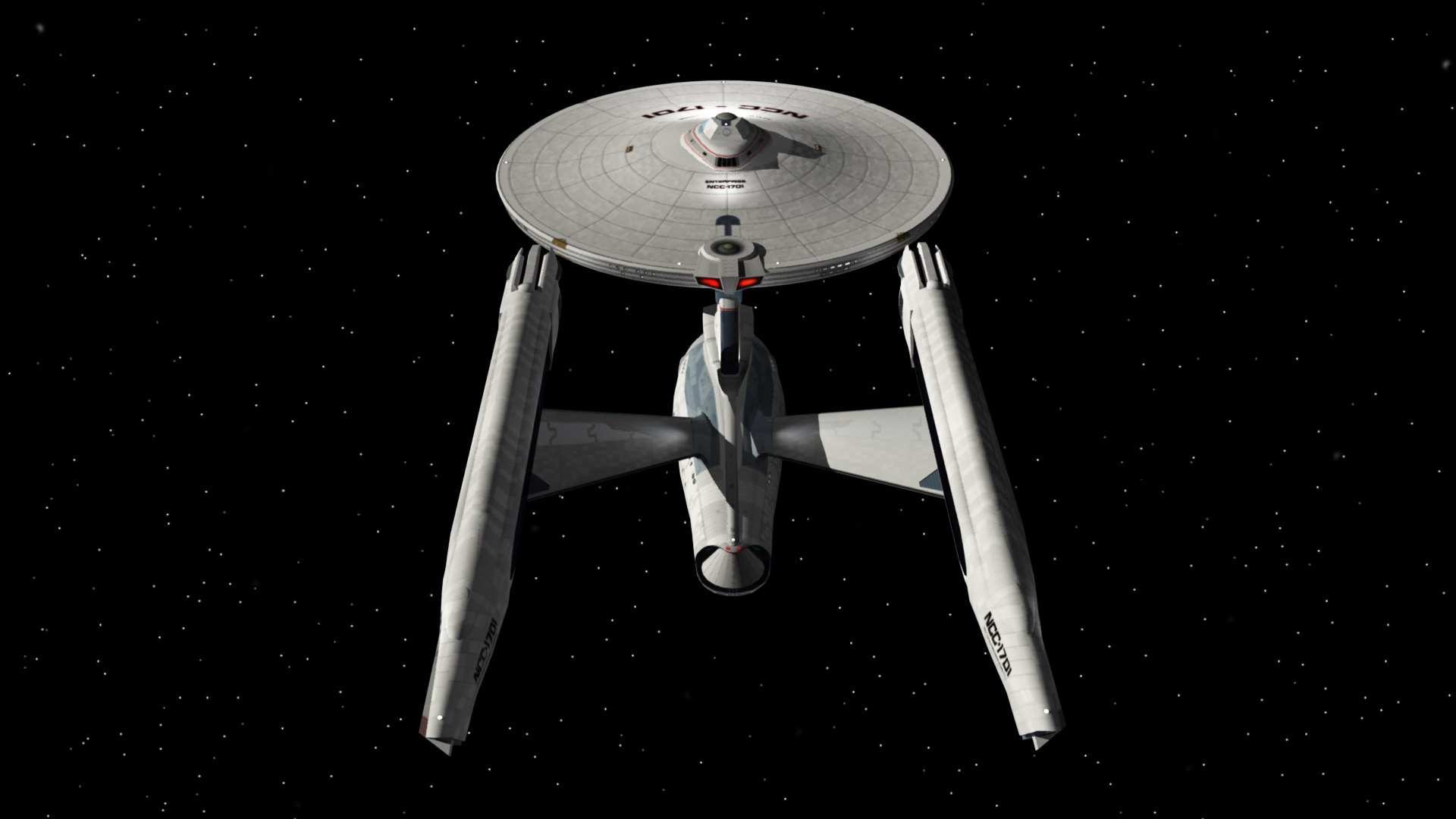 3D USS Enterprise 80s movie era - includes battle damage - TurboSquid ...
