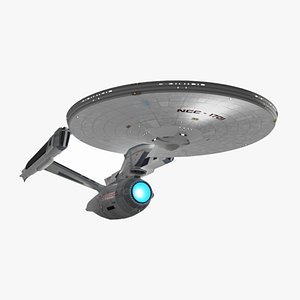 USS Enterprise 80s Movie Era - includes Battle Damage