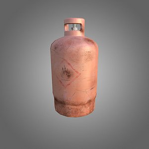 Gas cylinder Low-Poly