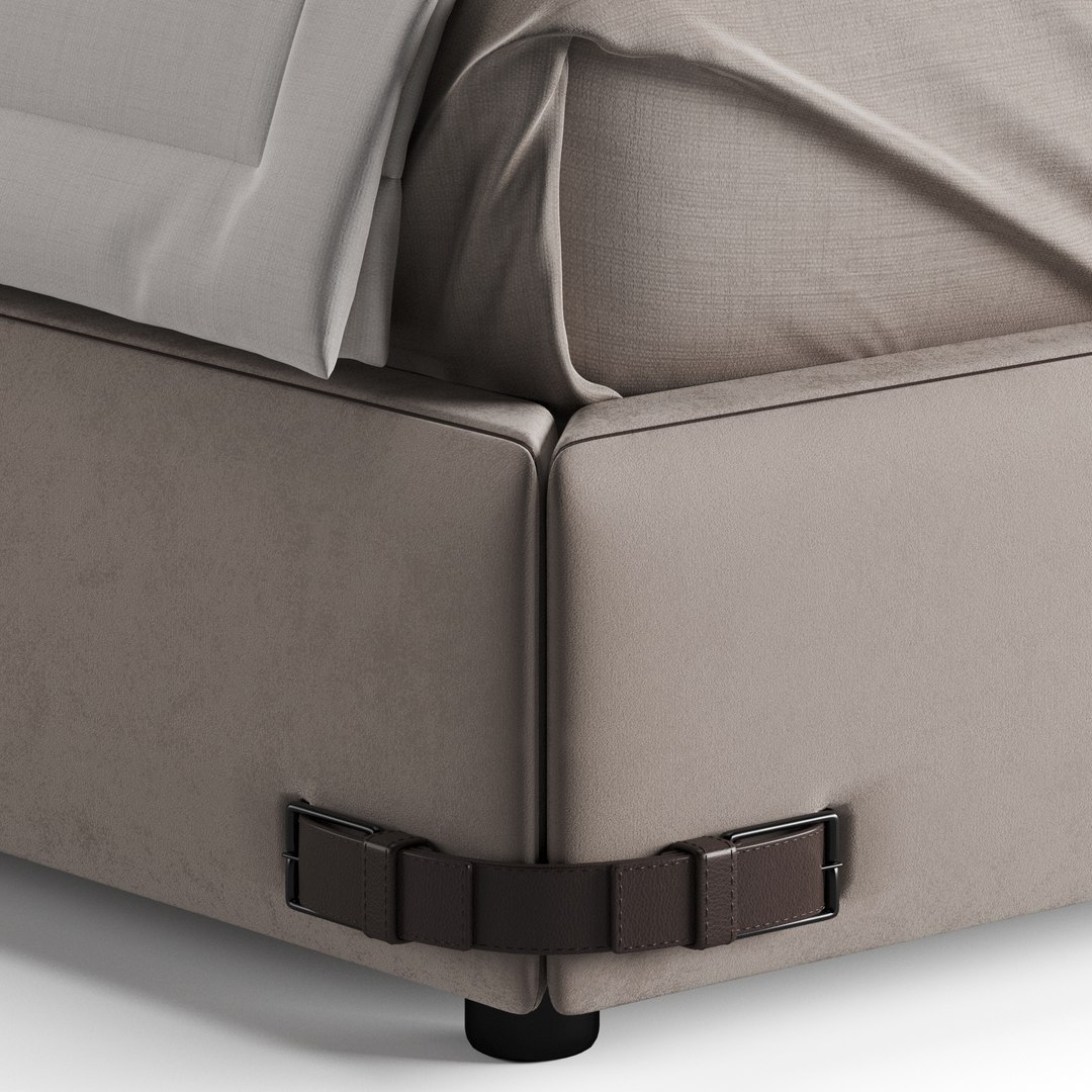 3D Fendi Casa Soho Bed Model TurboSquid 1828944