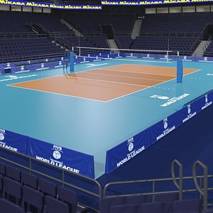 3D Volleyball Arena model