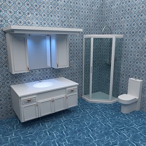 Bathroom 3 - 8K 3D