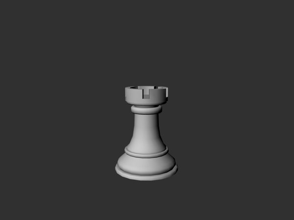 3d model standard set chess figures