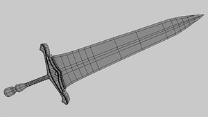 Low poly Moonlight Greatsword