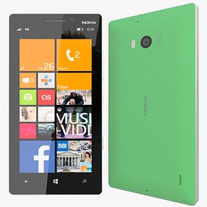 realistic nokia lumia 930 3d model
