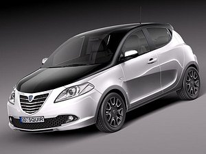 3d model lancia ypsilon 2012