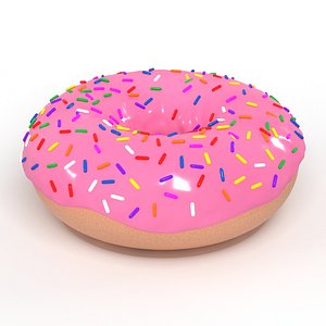 pink donut 3D