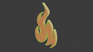 3D fire icon 6