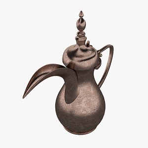 3d dallah arabic coffee pot model