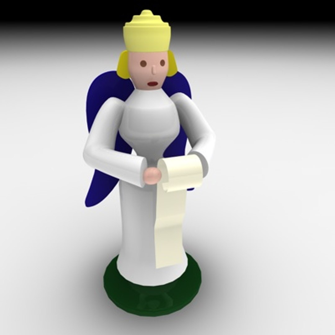 3d Model Christmas Angel Set