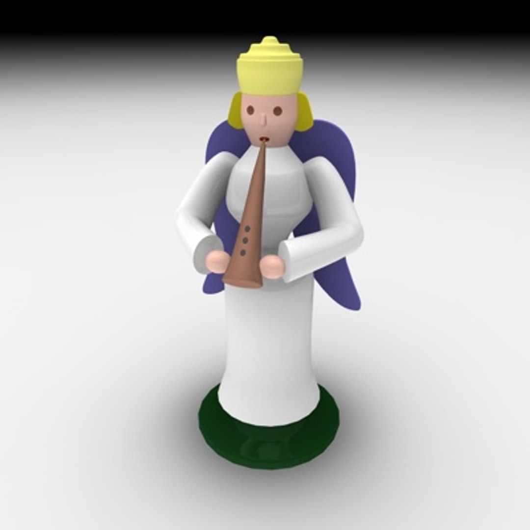 3d Model Christmas Angel Set