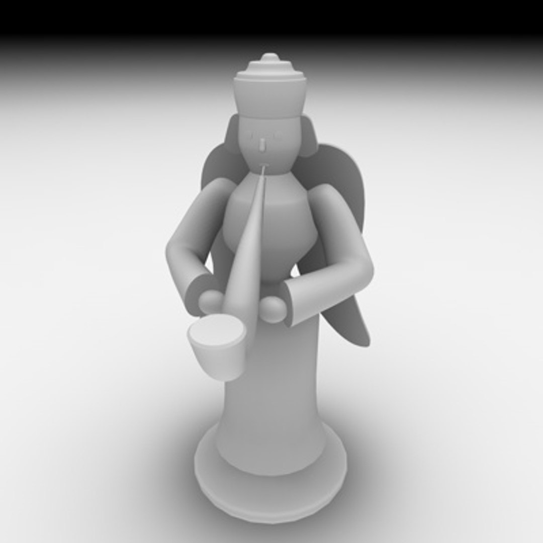 3d Model Christmas Angel Set