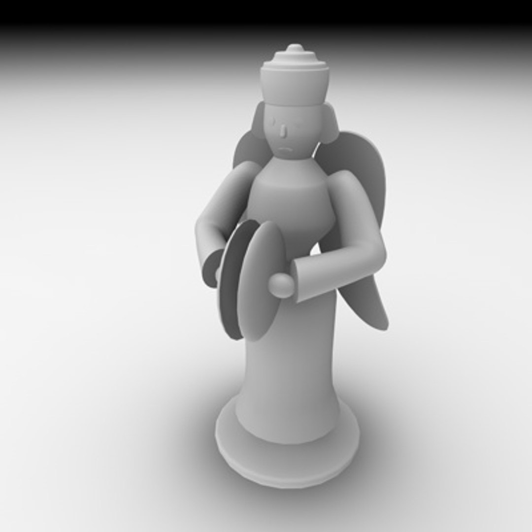 3d Model Christmas Angel Set