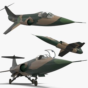 3D Supersonic Recon Jet Camouflage Edition Rigged model