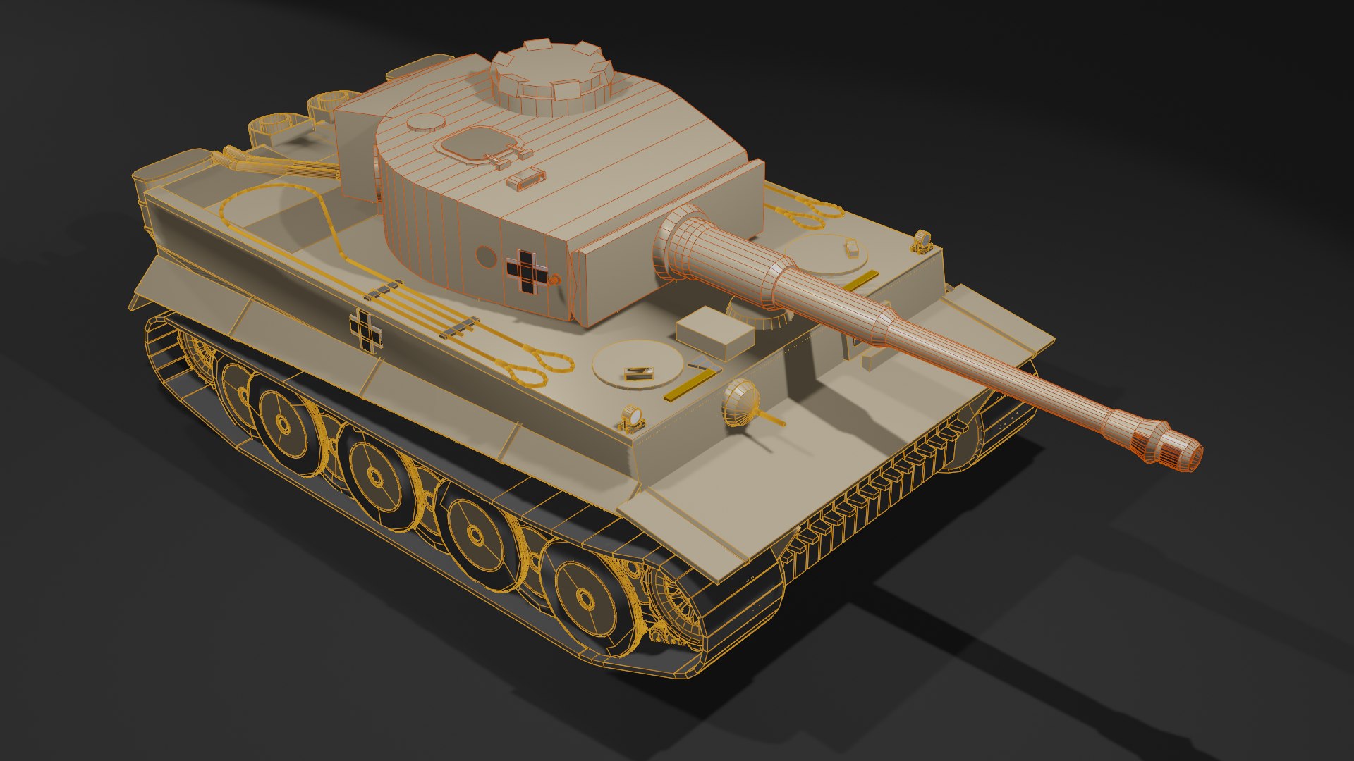 Tiger H1 Panzerkampfwagen VI Ausf E Heavy Tank 3D - TurboSquid 2237611