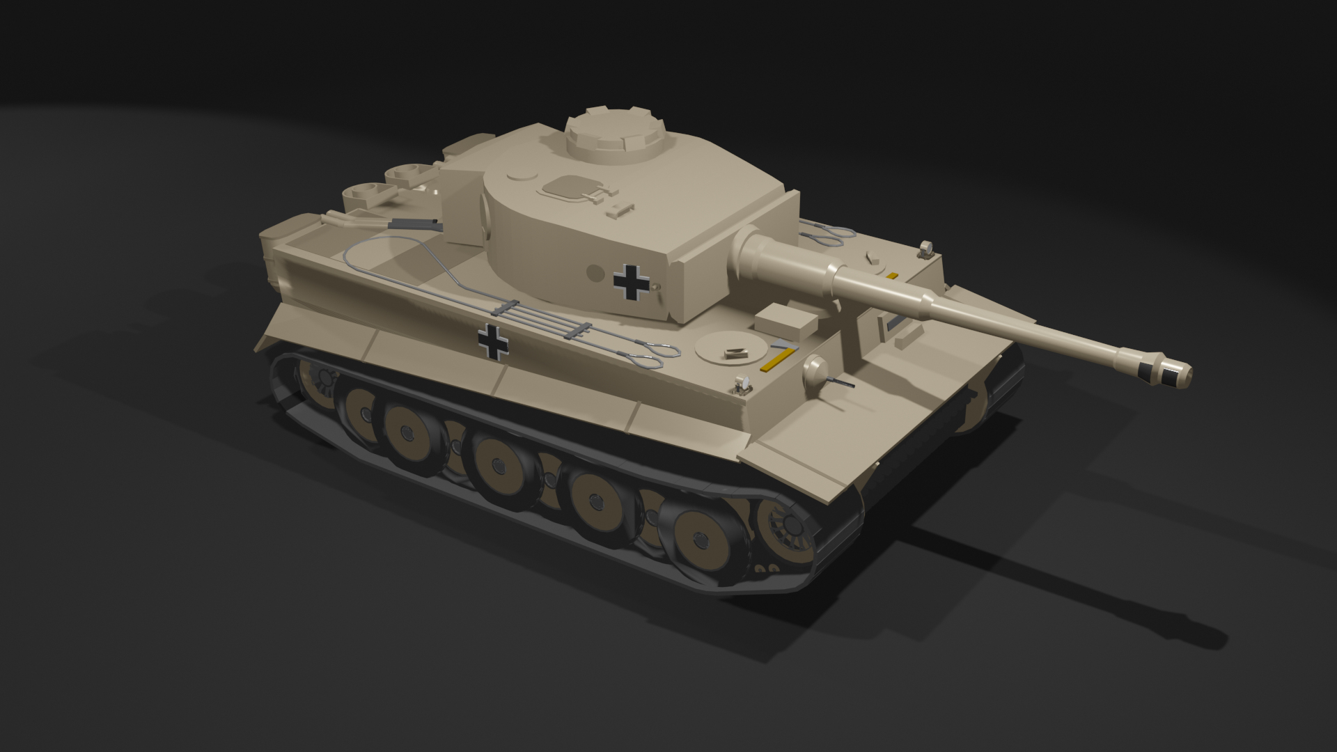 Tiger H1 Panzerkampfwagen VI Ausf E Heavy Tank 3D - TurboSquid 2237611