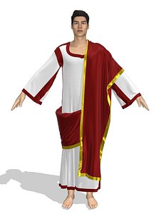 3D Roman senator