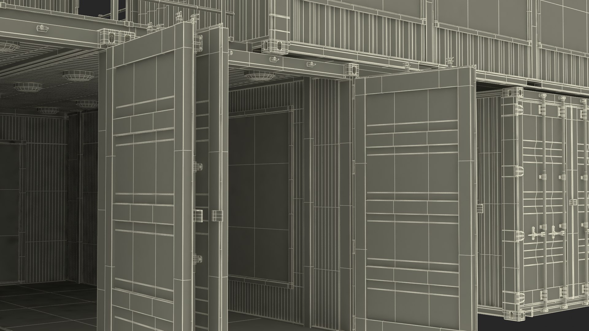 3D Modern Container Office White - TurboSquid 2278927
