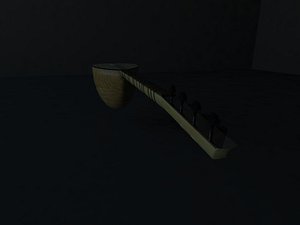 3d turkish instrument model