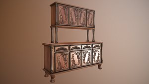 3D storage dresser model