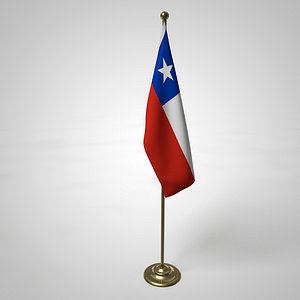 Chile Flag and Pole