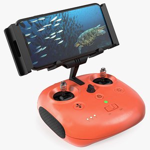 3D Underwater Drone Controller With Smartphone model