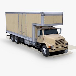 3D International 4900 1998 Box truck s04 model