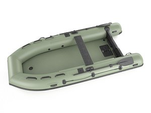 rubber boat 3d model