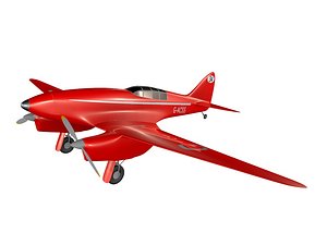 havilland dh 88 3d model