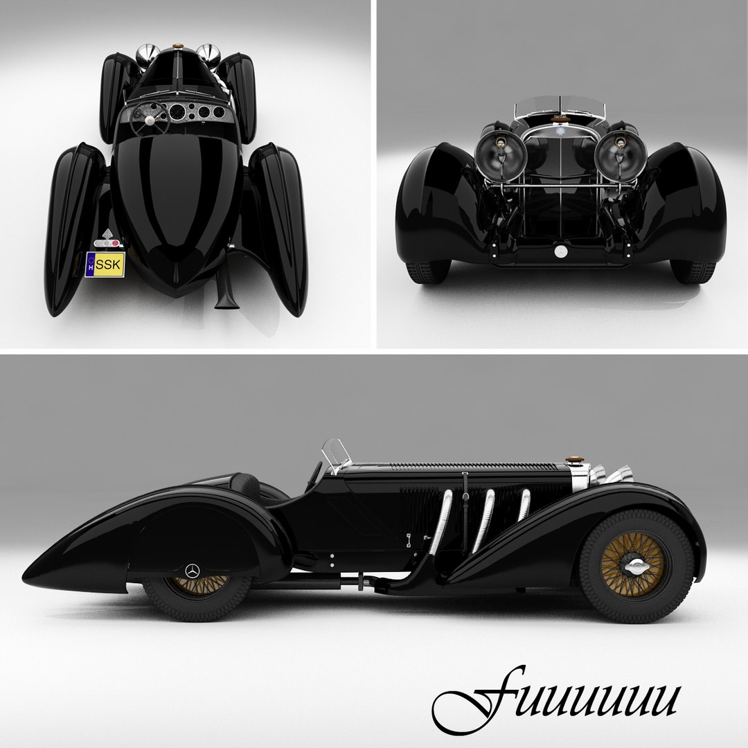 メルセデスベンツSSK 19303Dモデル - TurboSquid 583519