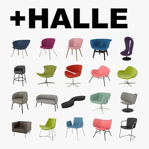 halle chairs 3d model