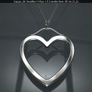 free pendant gold platinum 3d model