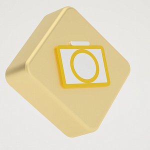 Camera Icon Gold