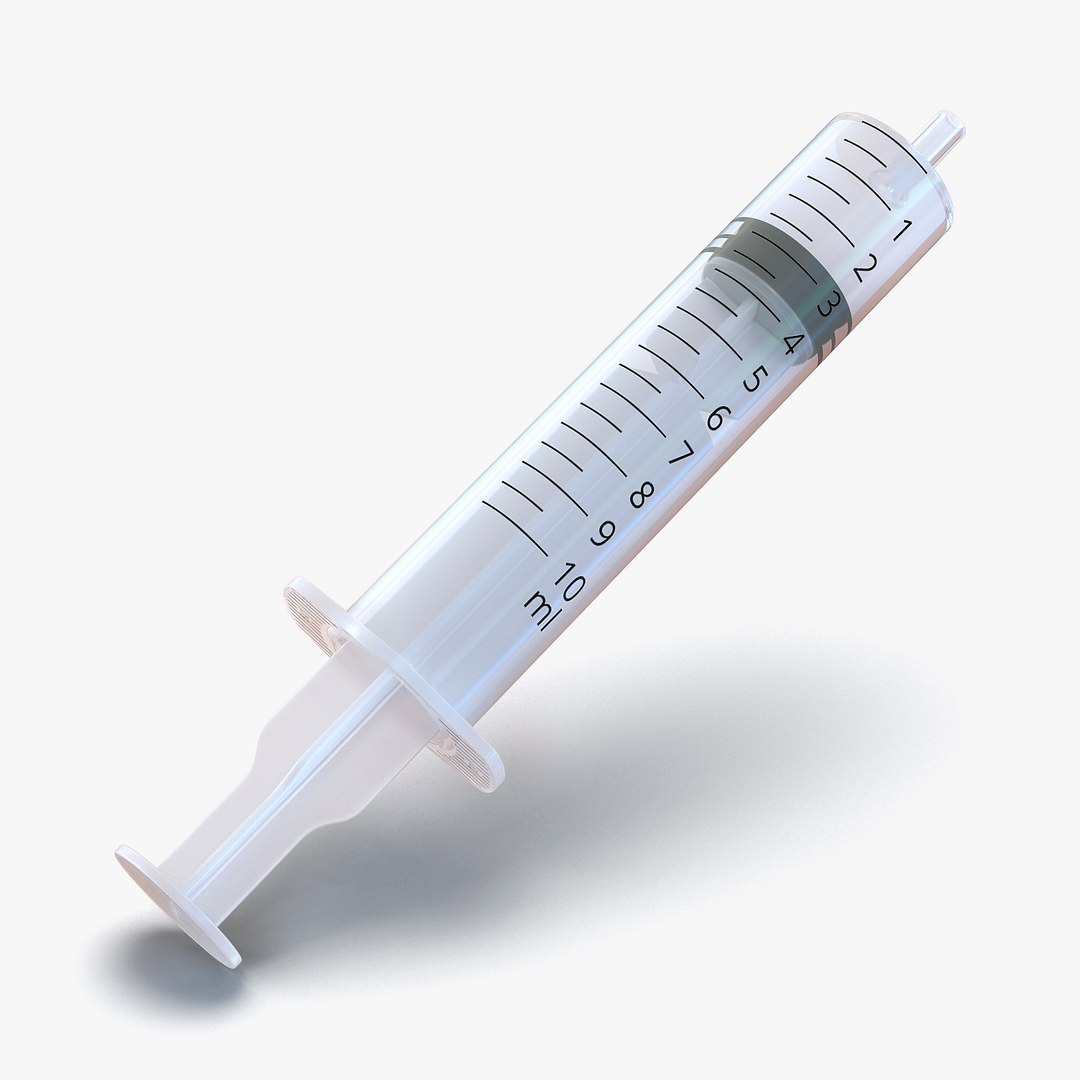 Disposable Syringe 10ml 3D model preview