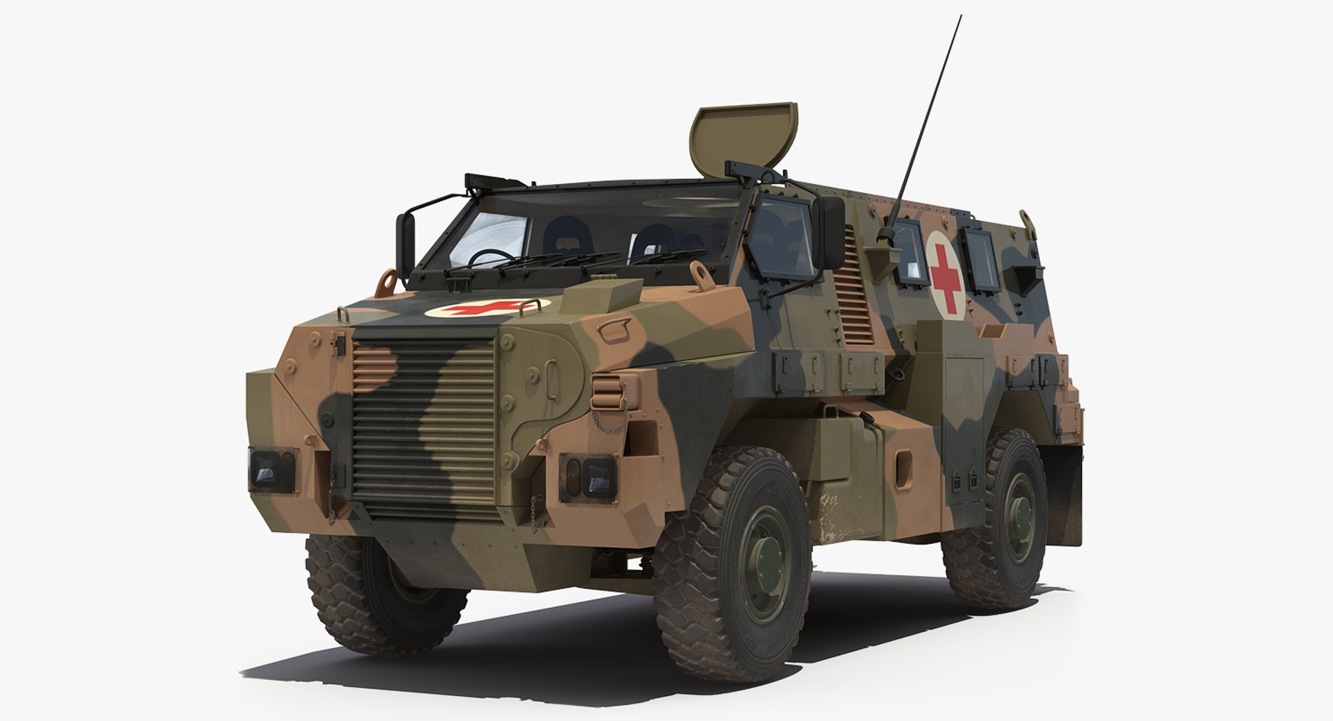 Bushmaster 4x4 Camo Medic 3D model preview