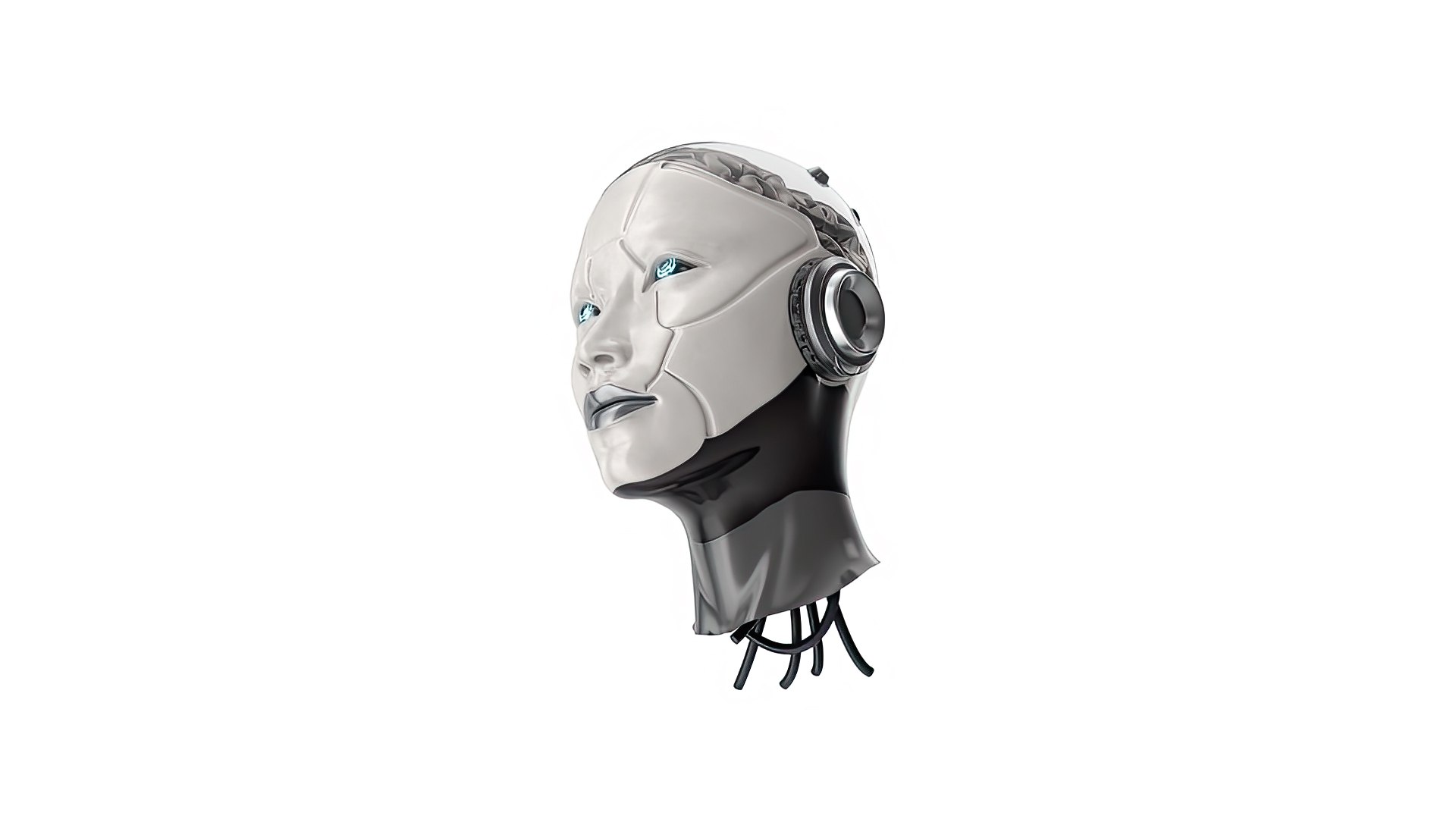 Female Android Head 3D Model - TurboSquid 2296666