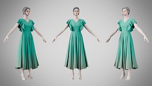 Dress 45 Mountain Meadow 3D model