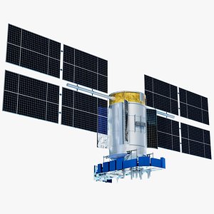 3D model glonass-m glonass satellite