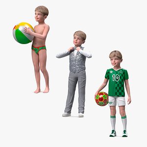 Child Boys Collection 3D model