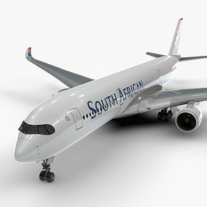 a350-900 south african airways 3D model