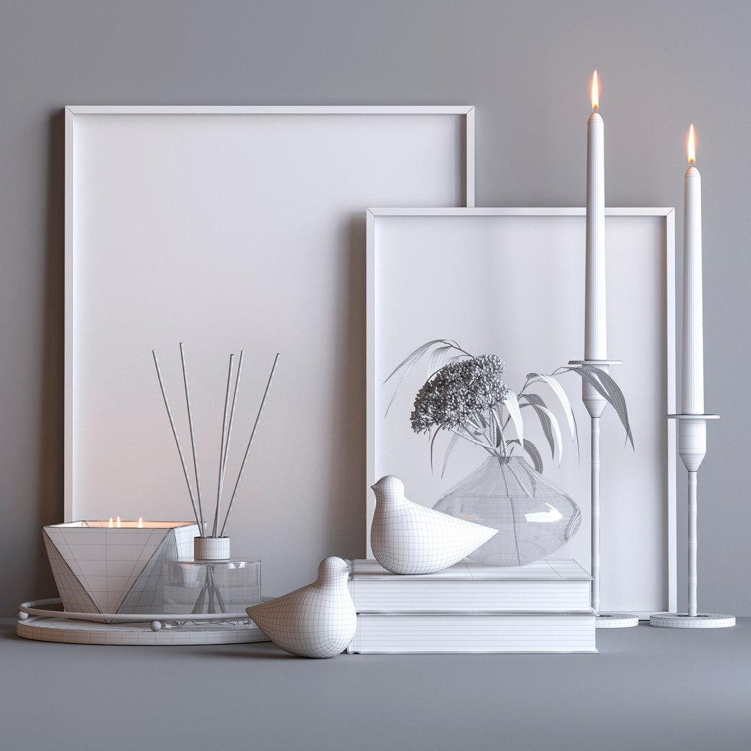 3D Decorative Set Model - TurboSquid 1492587
