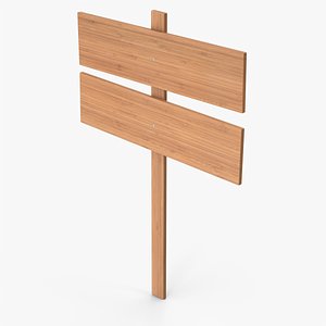 Wooden Signboard(2) model