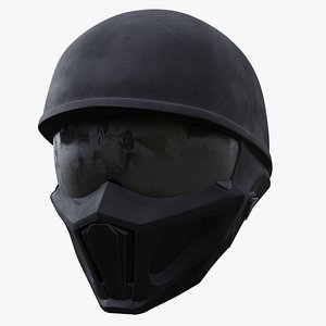 full-face helmet 3D model